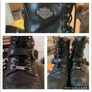 Well-loved Harley boots